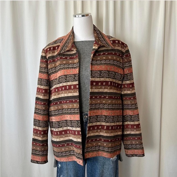 Vintage 90s Alfred Dunner Tapestry Jacket size 18P - Picture 2 of 7